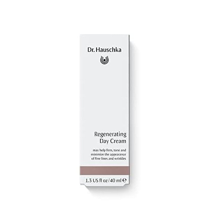 Dr. Hauschka Regenerating Day Cream, 1.3 fl oz, Anti Aging, Cream-to-Fluid Face Moisturizer, Natural & Organic, Red Clover & Acerola Firm & Hydrate Minimizing Fine Lines & Wrinkles