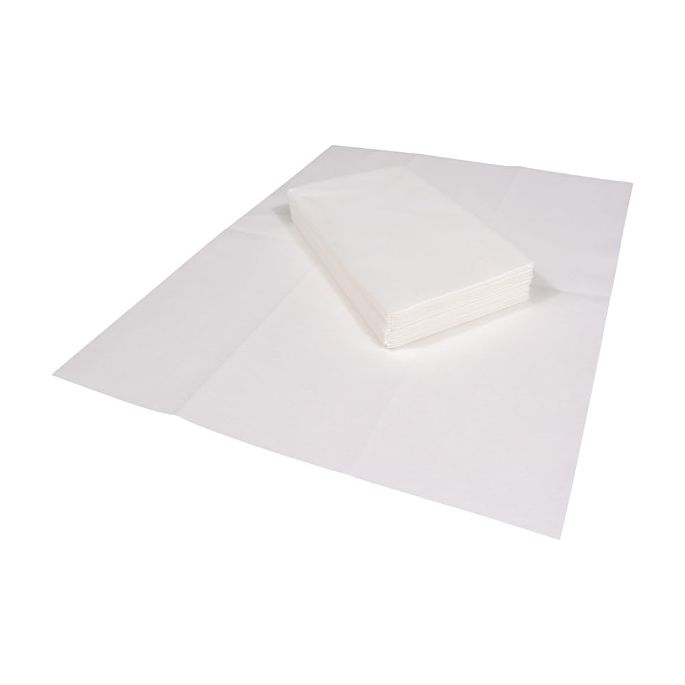 Caspari White Pearl Paper Linen Guest Towel Napkins, 12 Per Package