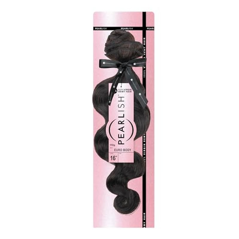 Sensationnel Pearlish bundle human hair - euro body deep pearl conditioned 15a soft remy beauty supply sew in or glue on bundles (20 Inch, NATURAL/BLACK)