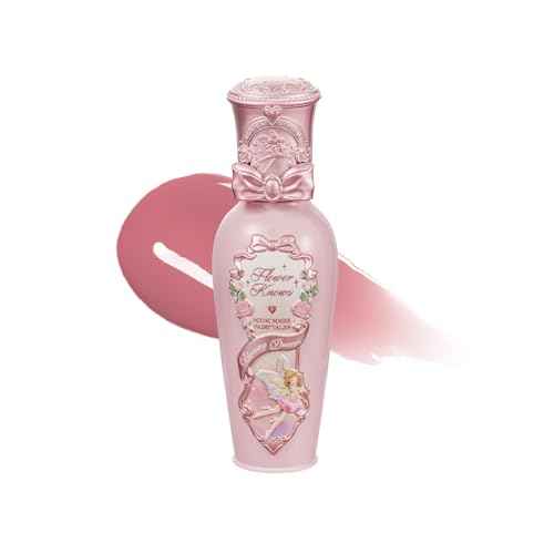Flower Knows Midsummer Fairytales Coating Lip Lacquer,Glowy Non-Fading Lip Gloss,Hydrating Tinted Lip Oil for Girls&Women,Vegan & Cruelty Free,0.17Fl Oz(G06 Bluebell)