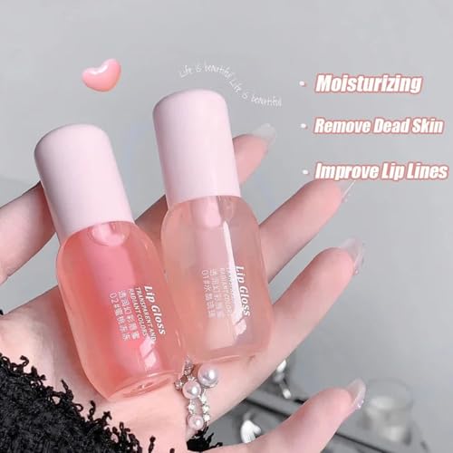 Moisturizing Lip Balm,Hydrating Glossy Lip Oil Stick For Women, Lips Care For Dry & Chapped Lips, Christmas Gift, Mother'S Day Gift (3pcs)