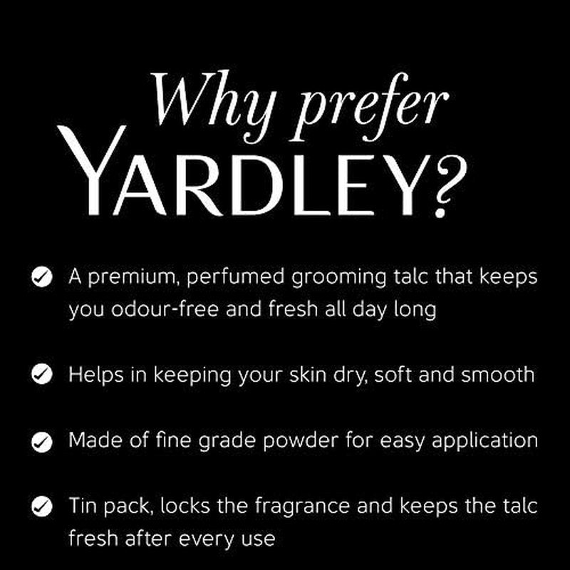Gentleman Talcum Powder for Men - Yardley London Deodorising Talc 100g
