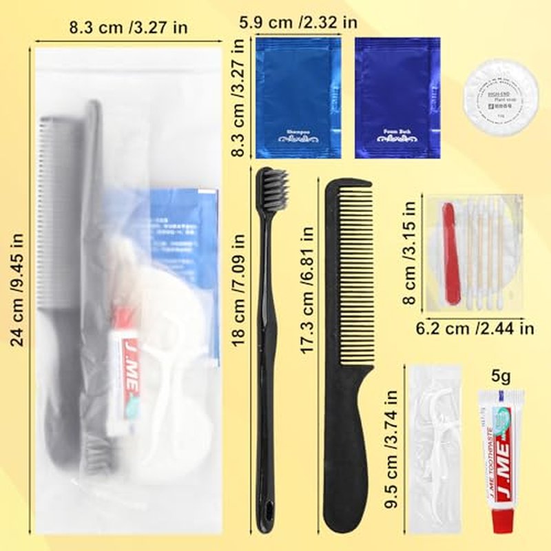 Hygiene Kit, Hygiene Kit Bulk, Individually Packed, The Travel Hygiene Kit is Fully Equipped and Clean and Hygienic, Convenience Kits Suitable for Hotel, Camping, Home, Travel (100-PACK)