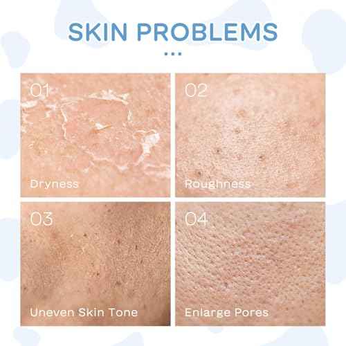 Milk Skin Care Sets&Kits,Beauty Gift Sets for Teenage Girls,Skincare Set-Cleanser,Eye Cream,Moisturizer, Sunscreen,Hand Wax,Cream,Facial Kits for Women,Deep Hydrating (One Size, Milk StyleA)