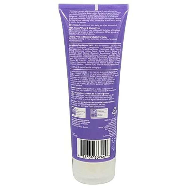 DESERT ESSENCE Lavender Hand And Body Lotion, 8 FZ