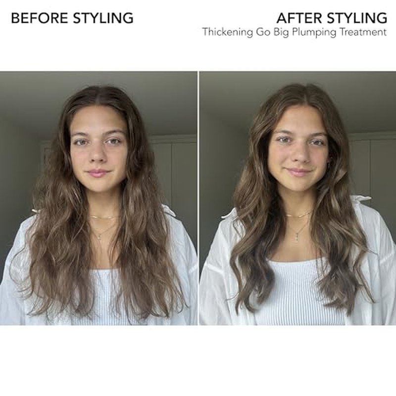 Bumble and bumble. Thickening Go Big Plumping Hair Treatment Spray | Heat Protection | Softening + Defining | Straight to Wavy, 8.5 Fl Oz