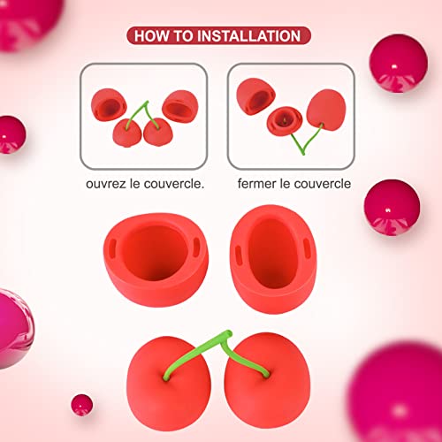 Cherry Shaped Lip Plumper Enhancer, Lip The Fast Sucker Beautiful Curves on Upper and Lower Lip Womens Silicone Lip Plumper Device