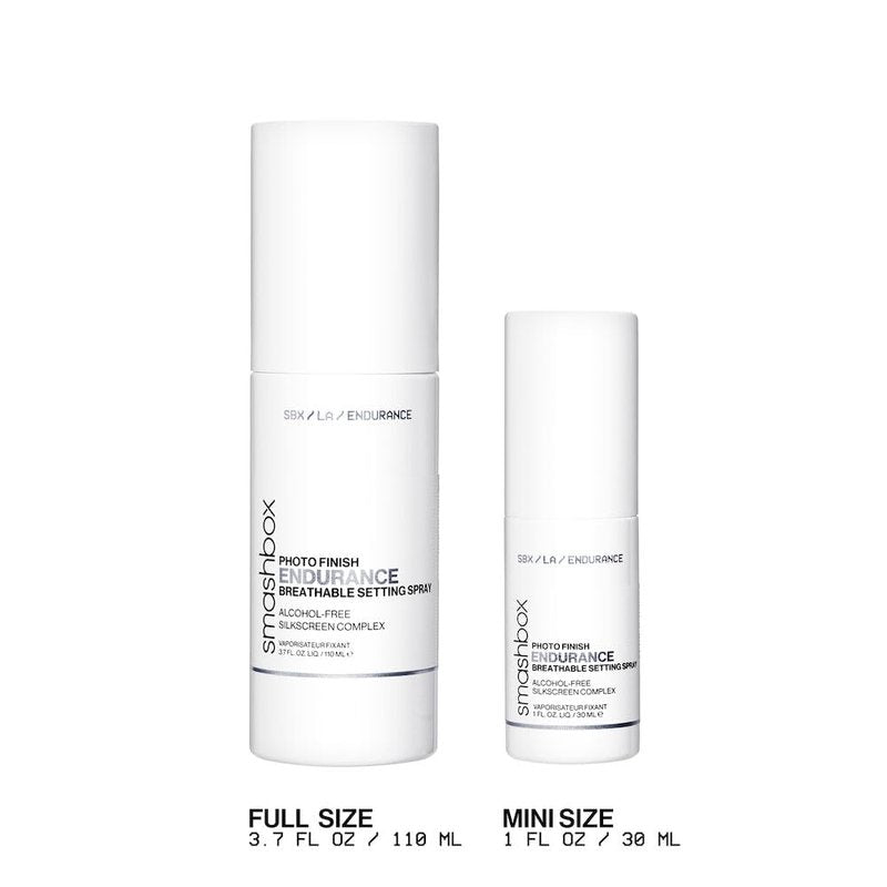 Smashbox Photo Finish Endurance Breathable Setting Spray | Lightweight, Long-Lasting, Hydrating Setting Spray | Locks in Makeup + Breathable Barrier That Strengthens Skin, 1 Fl Oz, Travel Size