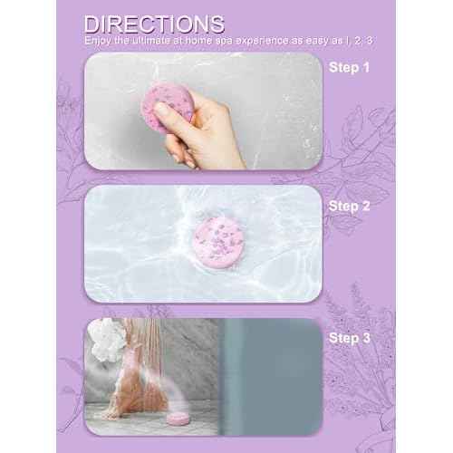 Shower Steamers ? 8 Scents (Lavender, Mint, Orange, Grapefruit, Eucalyptus Mint, Camellia, Baby Powder, Rose) Aromatherapy Relaxing Spa Gifts for Women, Stocking Stuffers, Christmas Gifts