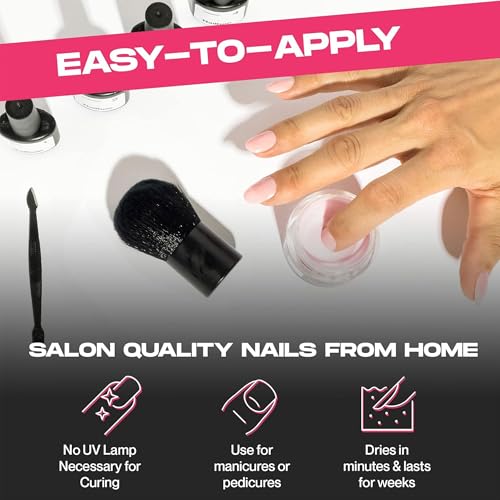 Nailboo Dip Powder for Nails ? Clear Nail Dipping Powder, Custom Made with Highly Pigmented Ultra-Fine Formula, No UV Light Needed, DIY Nails at Home for Beginners or Pros, 0.5 oz
