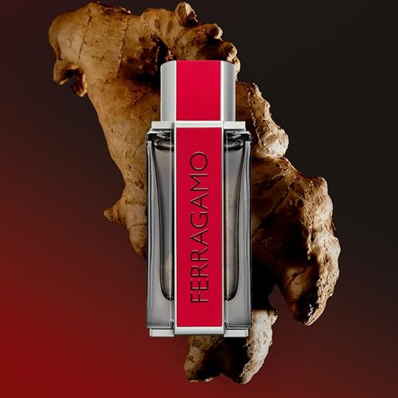 FERRAGAMO Red Leather Eau de Parfum Pour Homme, Cologne Spray for Men