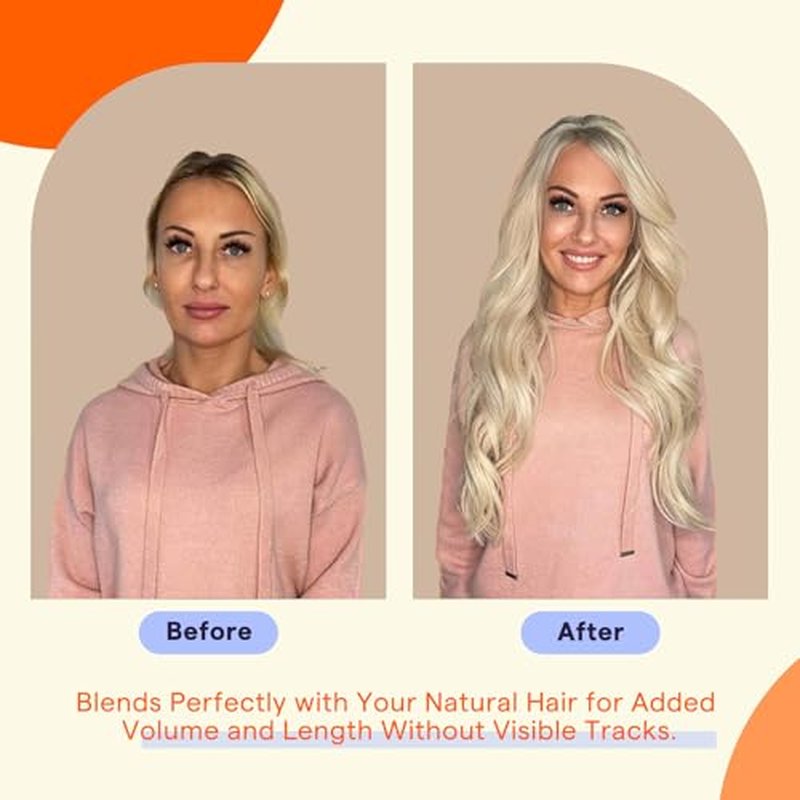 Full Shine Tape in Extensions Human Hair 24 Inch Color 60 Platinum Blonde Seamless Double Sided Tape Ins Human Hair Extensions for Thin Hair 20 PCS Invisible Brazilian 50g for Women