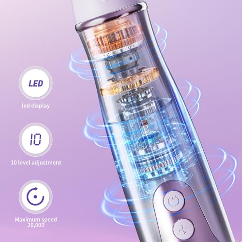 Aleanu Professional Manicure Pedicure Kit - 10 Speeds Cordless Nail Drill?Rechargeable Pedicure Tools for feet, Nail Drill for Thick Nail Toenail Cuticle Women Men Baby Pets(Purple)