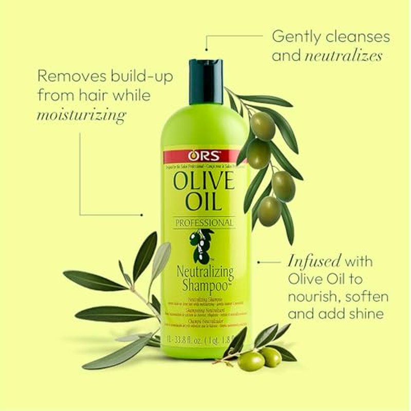 ORS Olive Oil Professional Neutralizing Shampoo 33.8 Ounces (Pack of 2)