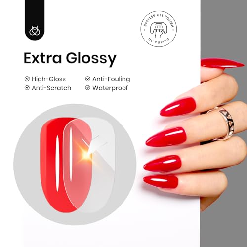 Beetles Gel Top Coat - Extra Glossy Top Coat Gel Polish 15ml, Shine Finish and Long Lasting, Soak Off UV & Nail Lamp DIY Manicure Gift for Women