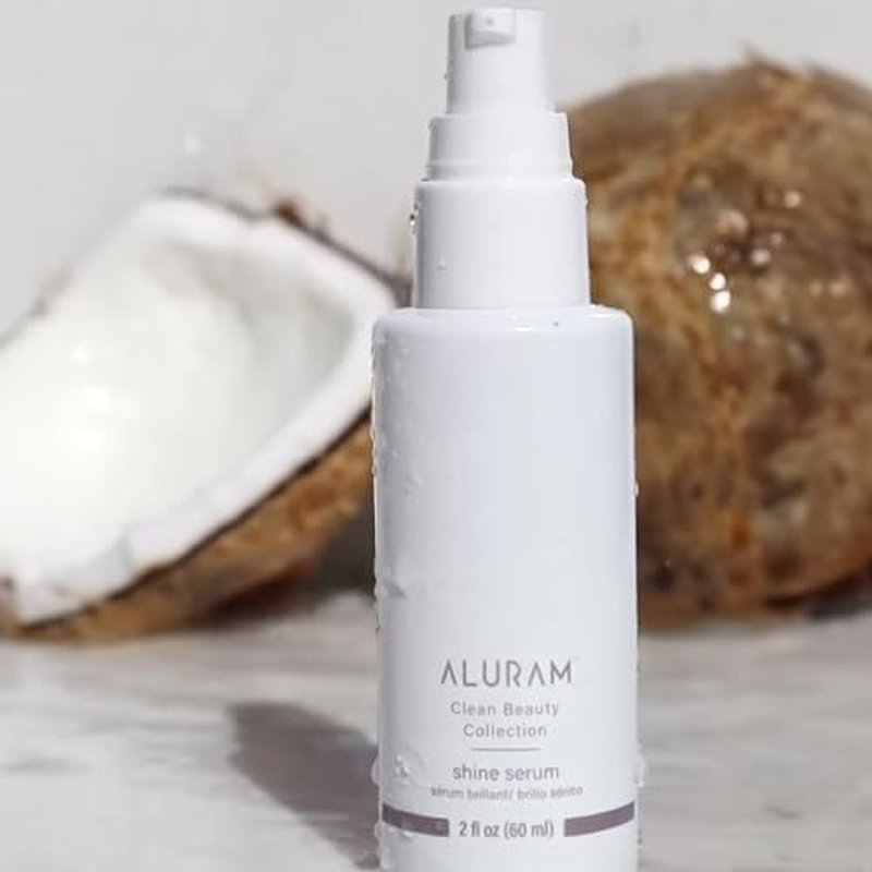 ALURAM Coconut Water Shine Serum, Frizz Elimination & Radiant Gloss for All Hair Types, 2 Fl Oz