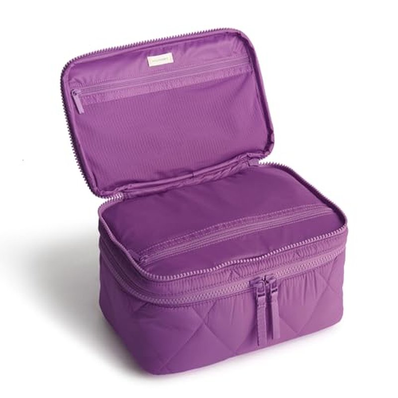 Vera Bradley Featherweight Brush Up Cosmetic Case, Iris Orchid