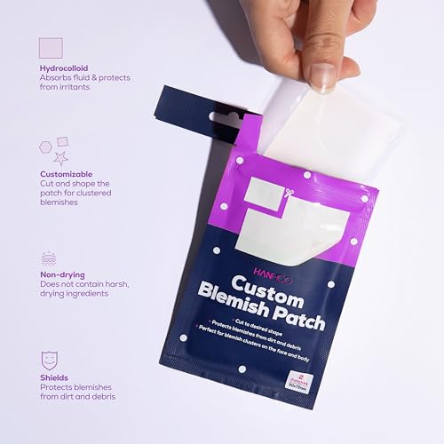 Hanhoo Soothing Blemish Patch,Extra Strength Blemish Patch,Face & Body Blemish Patch,and T-Zone Pore Patch Bundle,90 Total Patches,with Salicylic Acid, Tea Tree, and Aloe, Blackhead and Acne Treatment