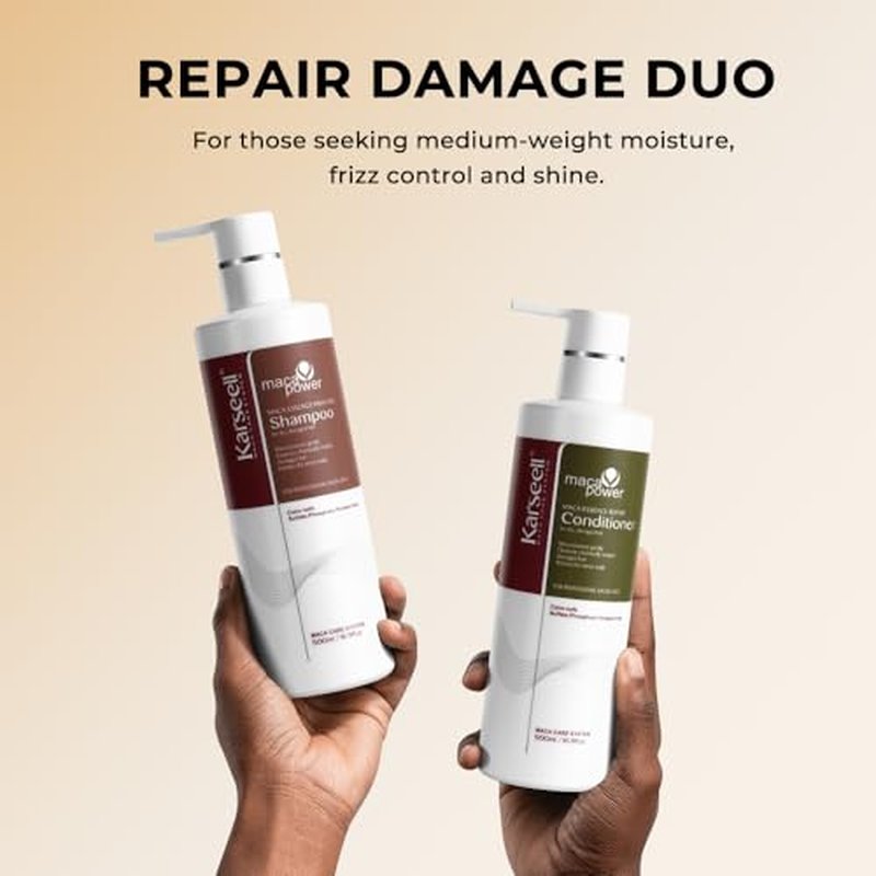 Karseell Collagen Hair Treatment Repair Conditioning, Shampoo and Conditioner Set for Dry Damaged Hair All Hair Types 16.9floz + 16.9floz