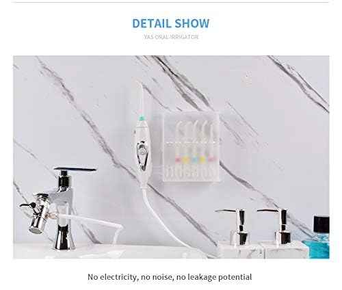 Water Flosser for Family Use, Oral Irrigator Non-Electric Safety Adjustable Faucet & Shower Spa, Water Pressure Dental Oral Care Tooth Cleaning.