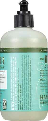 MRS. MEYER'S CLEAN DAY Hand Soap, Made with Essential Oils, Biodegradable Formula, Basil, 12.5 fl. oz (Pack of 4)