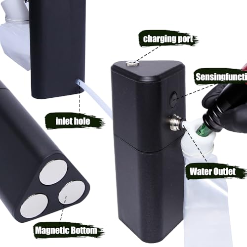 Tattoo Needle Cleaning Machine-Automatic Sensor Cleaning for Needles Tip Professional, Tattoo Equipment,Cartridge Needle Washer for Tattoo Beginners and Artists (plug in (an electronic device)