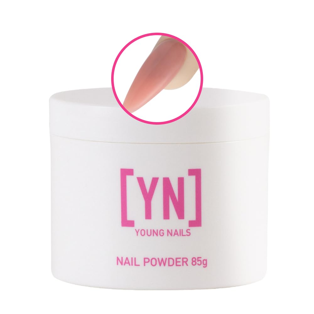 Young Nails Acrylic Cover Powder - Self-Leveling Acrylic Nail Powder, Clear Nude Pink White Acrylic Powder for Nail Extenstion, Professional Grade, Superior Adhesion, Color - Cherry Blossom, 45g