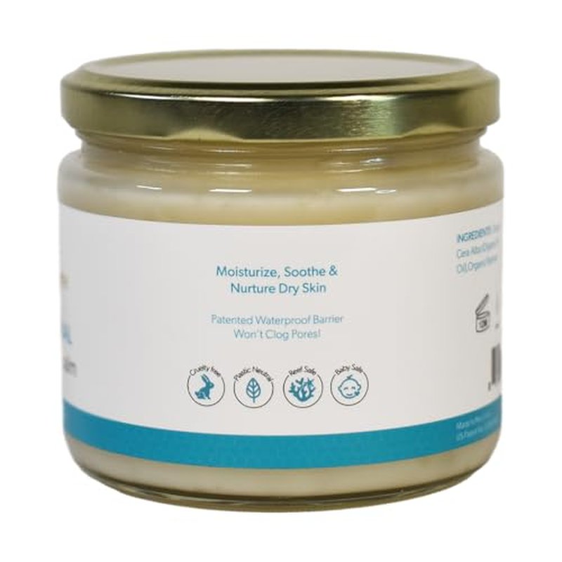 Waxelene Original Aerated Balm Large Jar, Organic Multipurpose Ointment the Petroleum Jelly Alternative Eczema Dry Sensitive Skin Face Moisturizer