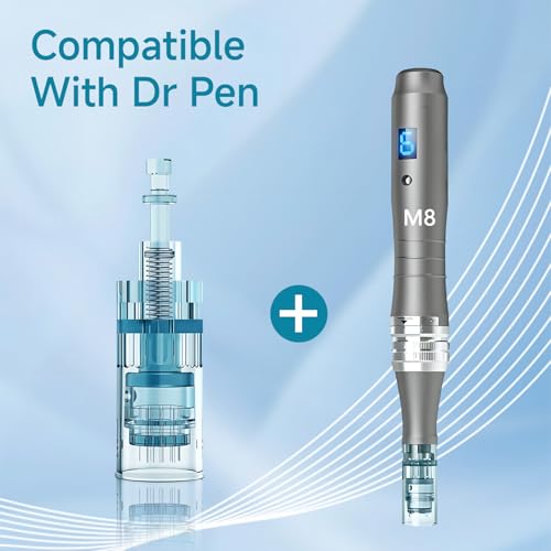 Microneedling Pen Replacement Cartridges for Dr Pen M8, 36 Pin,12PCS, 0.25mm