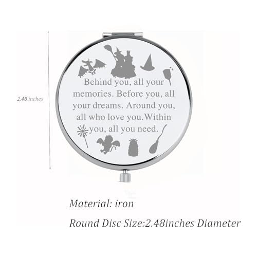 FEELMEM Witch Musical Inspired Gift Behind You All Your Memories Compact Makeup Mirror Witch Musical Lover Gift