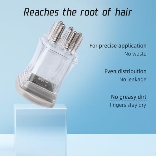 2pcs Hair Applicator Tool, Fast Apply Applicator Bottle Easy to Clean Root Comb for Hairs Oil Scalp Oil Serum Massager for Hairs Growth