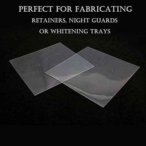 15 Sheets 1.5MM Dental Soft Splint, Thermoforming Materials for Vacuum Forming Machine 5” x 5''