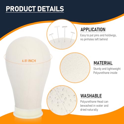 Wig Stand with Head, Height Adjustable Wig Stand, Wig Head Stand with Mannequin Head with Extra Wig head Clamp Stand