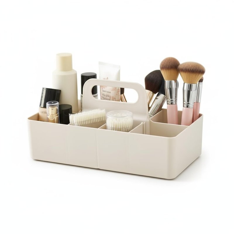dinrgo Bath caddy for baby,Bathroom Makeup organizer Countertop with Handle,Skincare Caddy for Vanity,Storage Box,bathtub storage,Bathroom Trays,Shower Caddies,Baby Bath Toy Organizer,Desktop storage