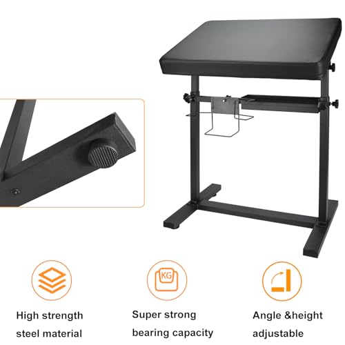 Tattoo Armrest Height Adjustable Oversized Soft Tattoo Armrest for Tattoo Supplies (Black-Old Model)