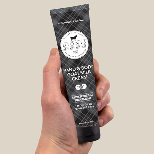 Dionis Goat Milk Skincare Cedarwood & Sea Salt Bath & Body 3pc Gift Set - Blended Shea & Jojoba Oil Shave Butter For Sensitive Skin, Hydrating, Moisturizing Lotion & Nourishing Triple Milled Bar Soap