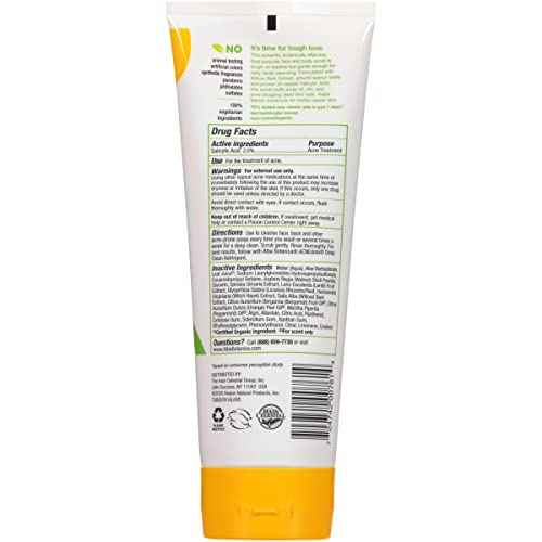 Alba Botanica Acnedote Maximum Strength Face & Body Scrub, 8 Oz (Pack of 2)