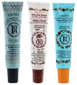 Rosebud Perfume Co. Lip Balm Tube 3 Pack: Menthol & Eucalyptus + Moka Rose + Rose & Mandarin - 0.5 ounces each
