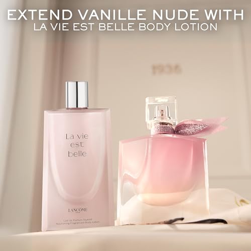 Lanc?me La Vie Est Belle La Vie Vanille Nude Eau de Parfum - Long Lasting Fragrance with Notes of Solar Jasmine, Glazed Bourbon Vanilla, White Musk - Floral & Sweet Women's Perfume
