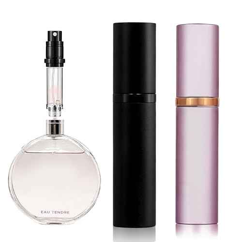 Perfume Refillable Bottle 5ml Bottom Refill Portable Purse Atomizer, Cologne Travel Perfume Spray Bottle for Outgoing and Traveling (Black + Pink 10ml)