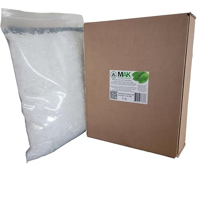Menthol Crystals 5 LB - Pure Organic 100% Natural - Menthol Crystals from Mint Crystal Mints Mentha Arvensis - Comes in Resealable ziplock Bag for Long-Lasting Freshness