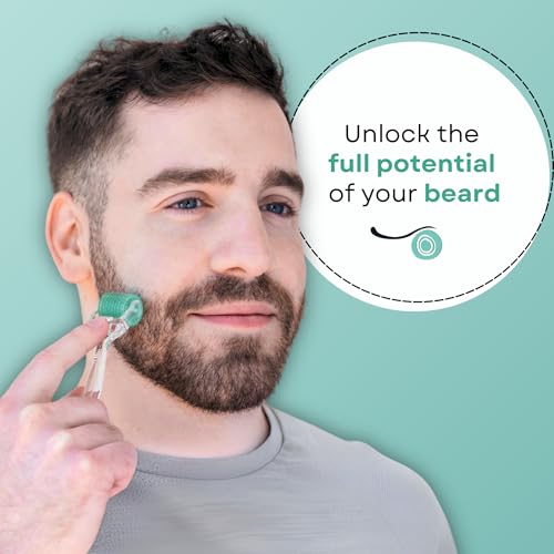 Derma Roller for HAIR and SKIN - for Face and Scalp Derma Stamp, 192 Titanium Individual Microneedles | FREE Storage Case | for Men and Women (0.30mm)