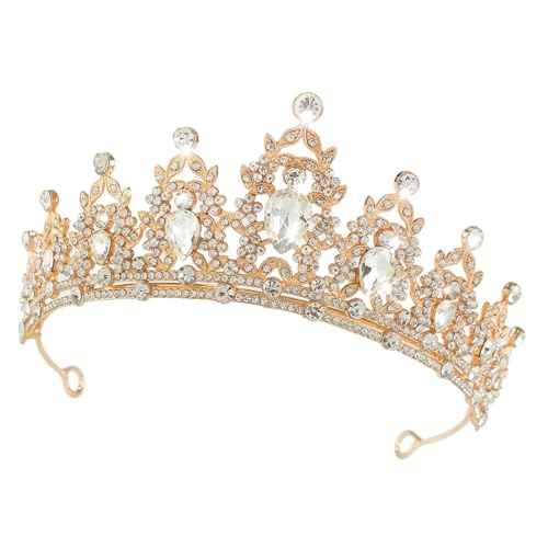 Crown, Wedding Tiara, White Crystal Crown, Wedding Tiara for Women, Rhinestone Headband, Women Girls Crowns Tiaras for Bridal Wedding Prom, Rhinestone Princess Tiaras for Bridal Headband Birthday Party Prom Cos-play Costume Christmas