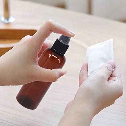 24 Pack 2oz Amber Plastic Spray Bottles For Essential Oils, Perfumes, Cosmetics, Alcohol, Fine Mist Spray Bottle, Mini Travel Bottle, Small Refillable Liquid Containers