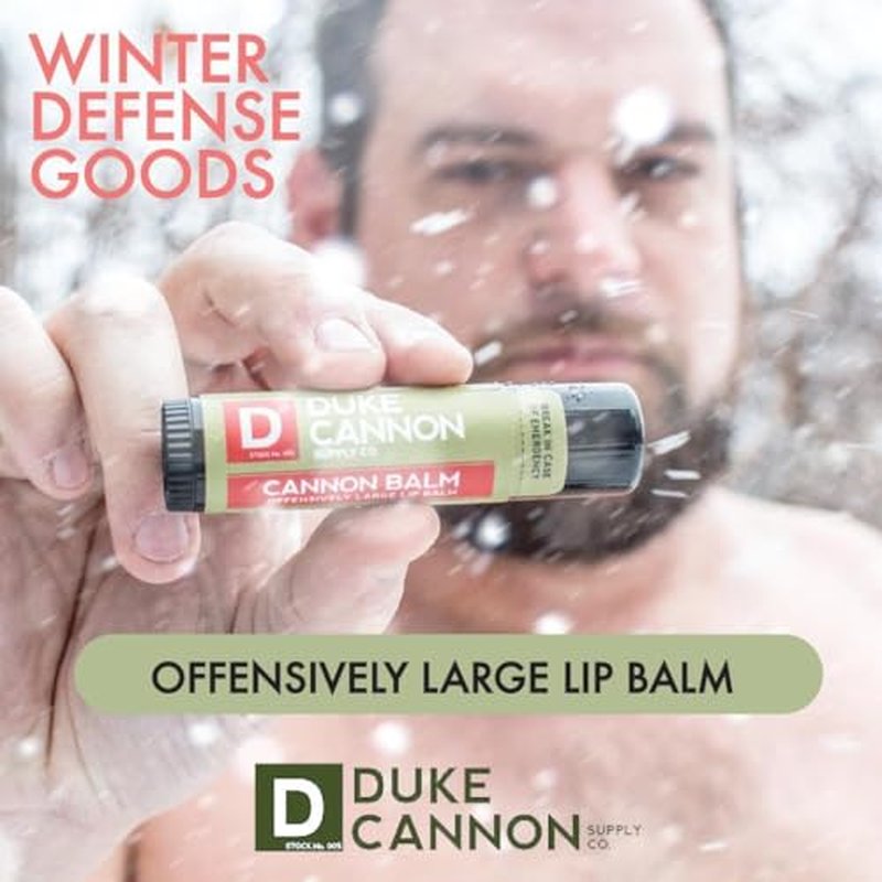 Duke Cannon Cannon Lip Balm 140¡Æ & Tactical Lip Protectant Bundle - SPF 30 & SPF 15, Blood Orange Mint & Fresh Mint Flavors, 4-Pack (2 Pack Each Flavor)