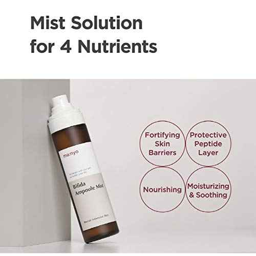 MA:NYO Bifida Ampoule Mist Facial Serum Mist with Long Lasting, Nourishing for Men and Women, Korean Skin care 4.0 fl oz (120ml)