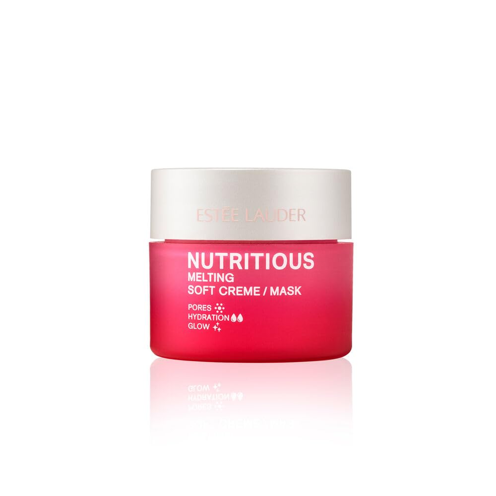 Estée Lauder Nutritious Melting Soft Cream Moisturizer/Face Mask with Niacinamide | Pore Minimizing, Travel Size, 0.5 Ounce