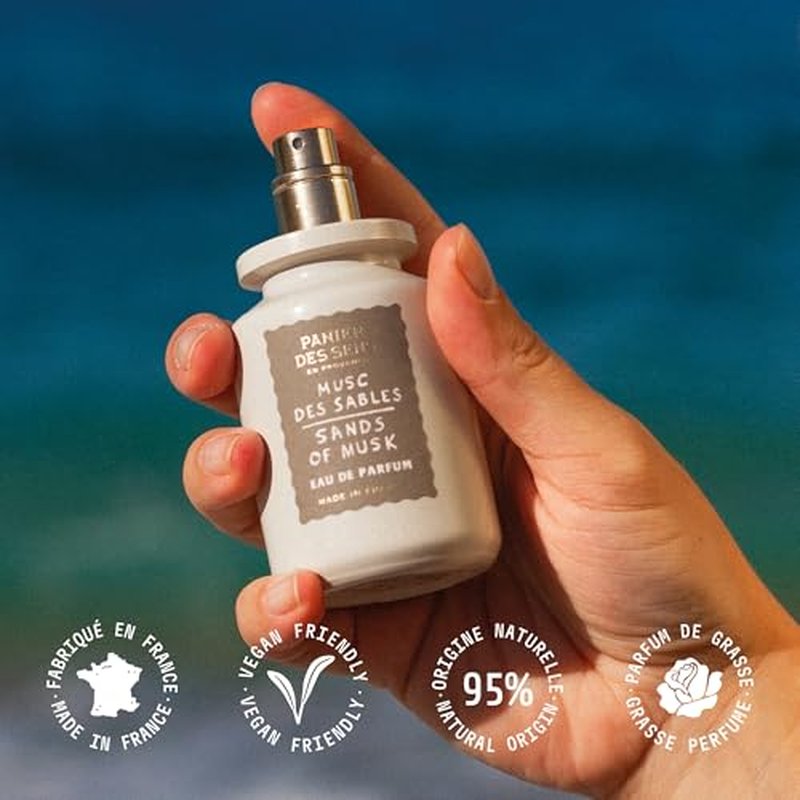 Panier des Sens - Sands of Musk Women Perfume 1.7 Floz ? Floral, Musk Perfume - Daily Luxury Women's Fragrances - Eau de Parfum Crafted in Grasse, France - Gifts for Her - Elegant Packaging