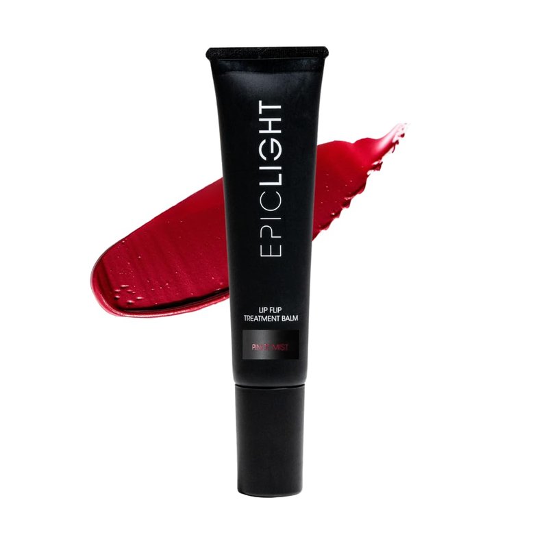 EpicLight Lip Flip Tints Treatment Balm - Hydrating Lip Plumper & Peptide Infusion | Pinot Mist Color