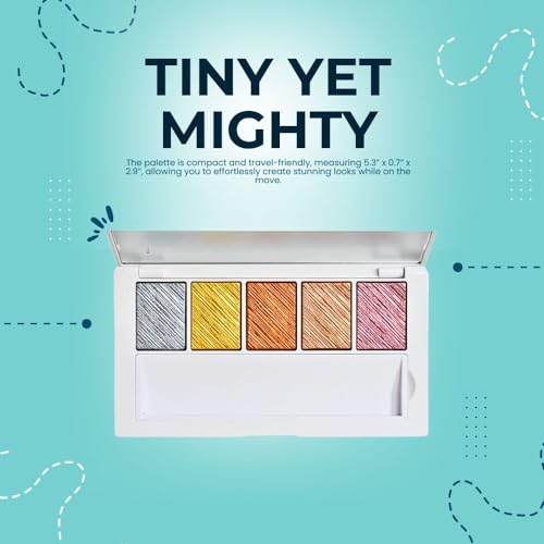 MAKEUP BY MARIO Master Metals¢ç Eyeshadow Palette 5 x 0.05 oz/ 1.5 g